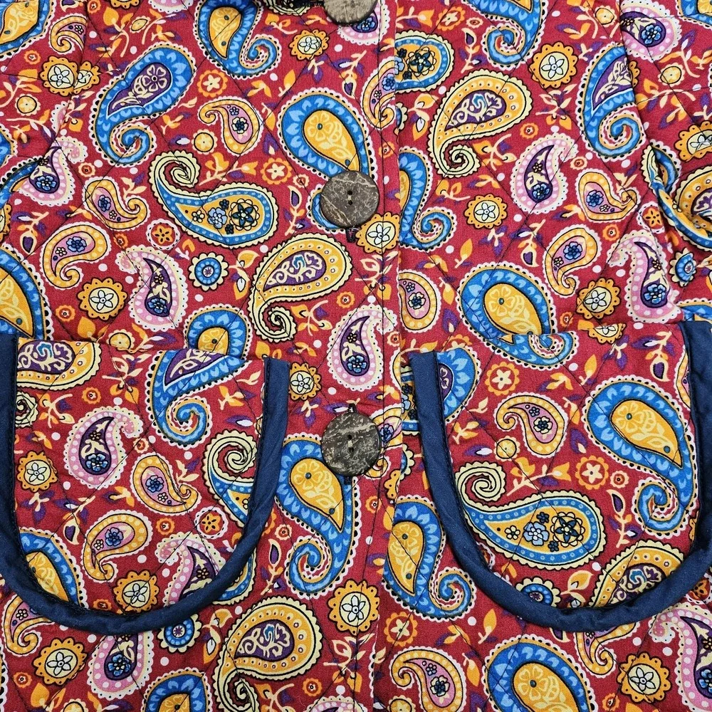 Maria Elena 100% Cotton‎ Paisley Quilted Jacket Toddler Girls 2T Artsy